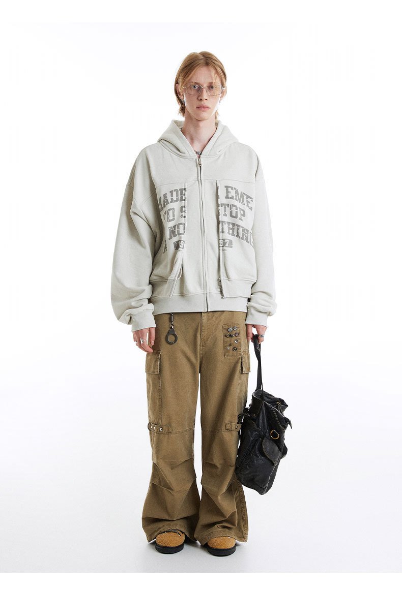 Motivational Zip-Up Hoodie