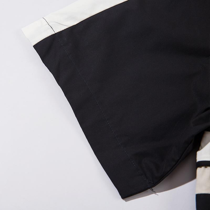Sports Loose Polo Zip-up Shirt