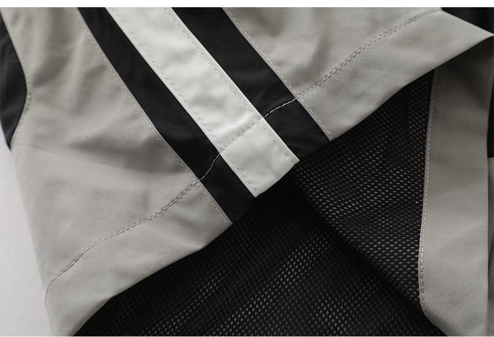 Contrast Color Drawstring Sports Shorts