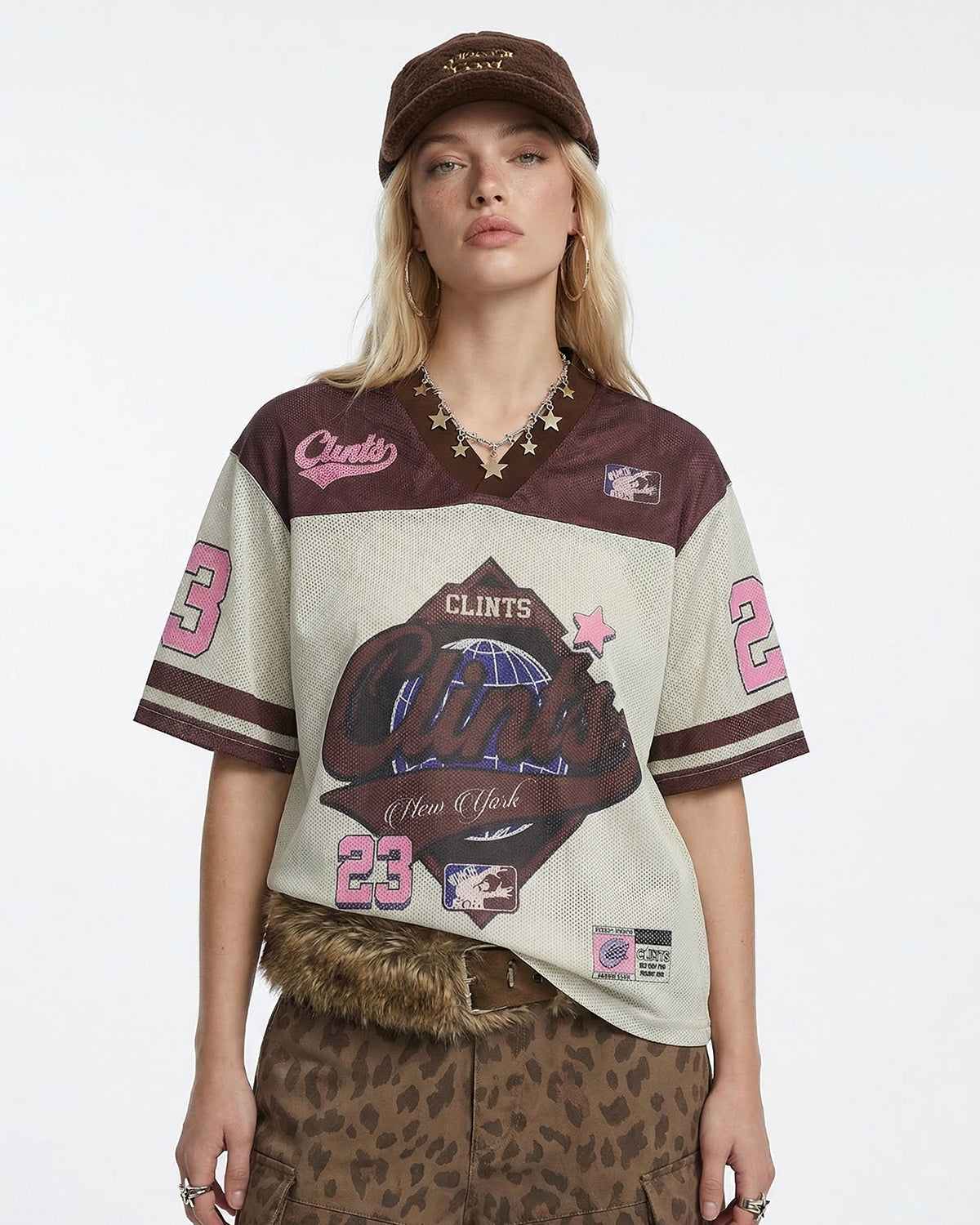 Retro Graphic Mesh Jersey
