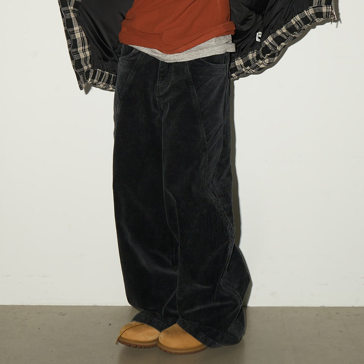Corduroy High Waist Wide Leg Pants