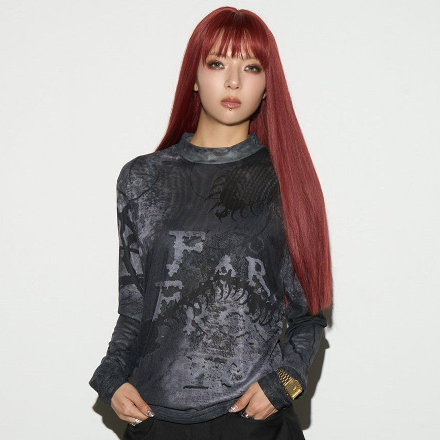 Ink Wash Long Sleeve T-Shirt
