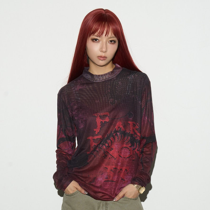 Ink Wash Long Sleeve T-Shirt
