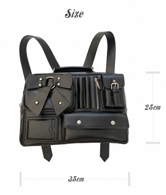 Ringing College Sweet Cool Girl 3D Pocket Shoulder Bag