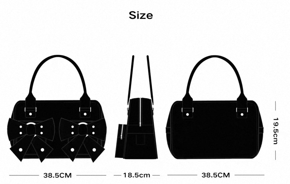 Liquid Bow Punk Bowling Tote Bag