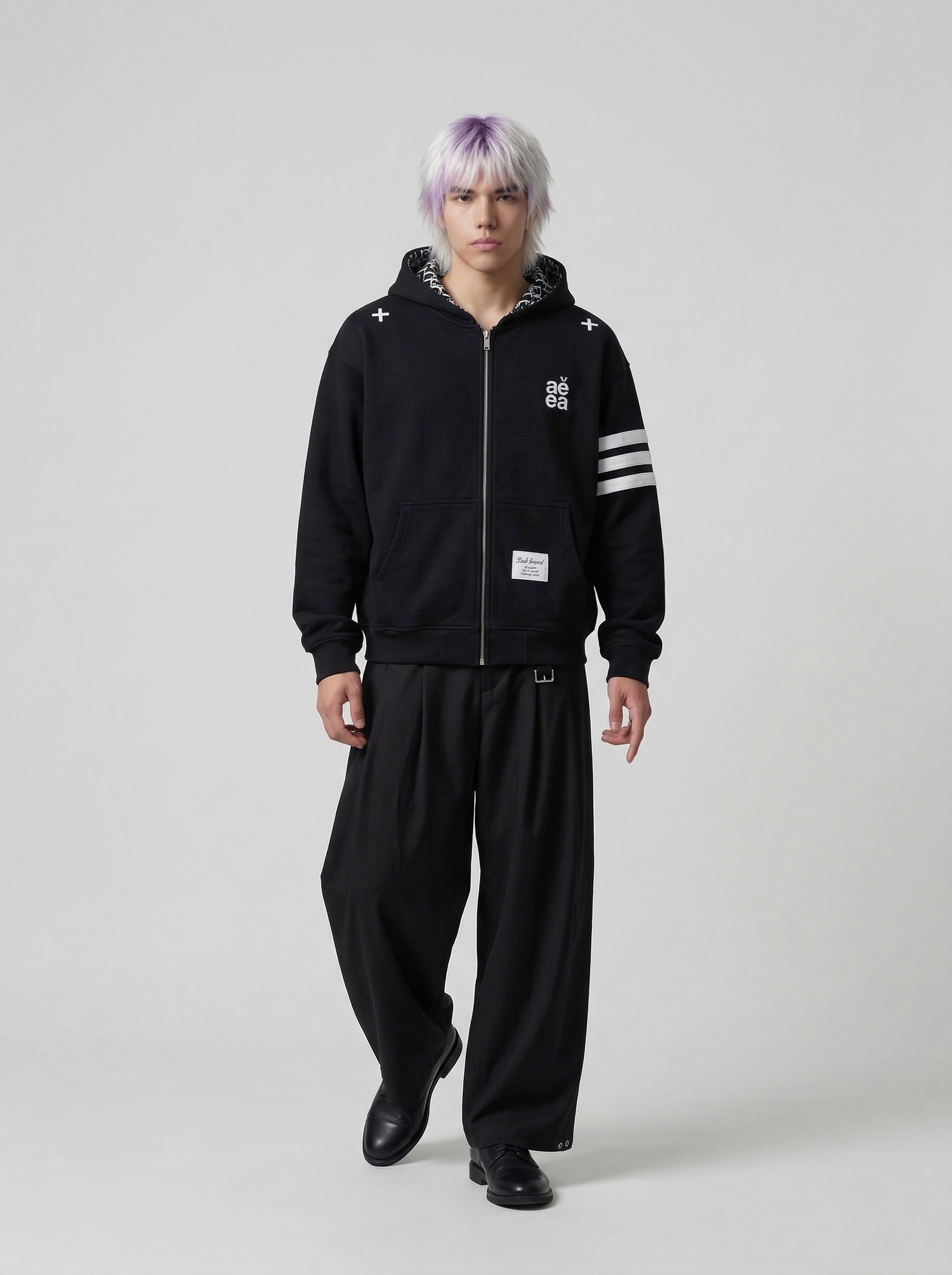 Bold Block Letter Graphic Hoodie