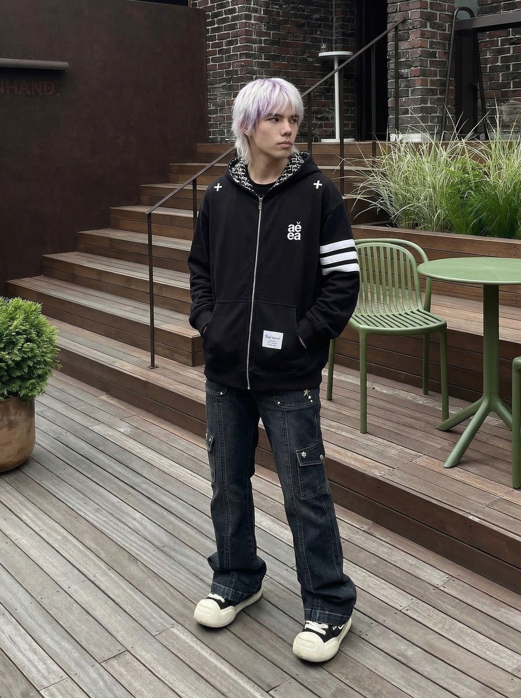 Bold Block Letter Graphic Hoodie