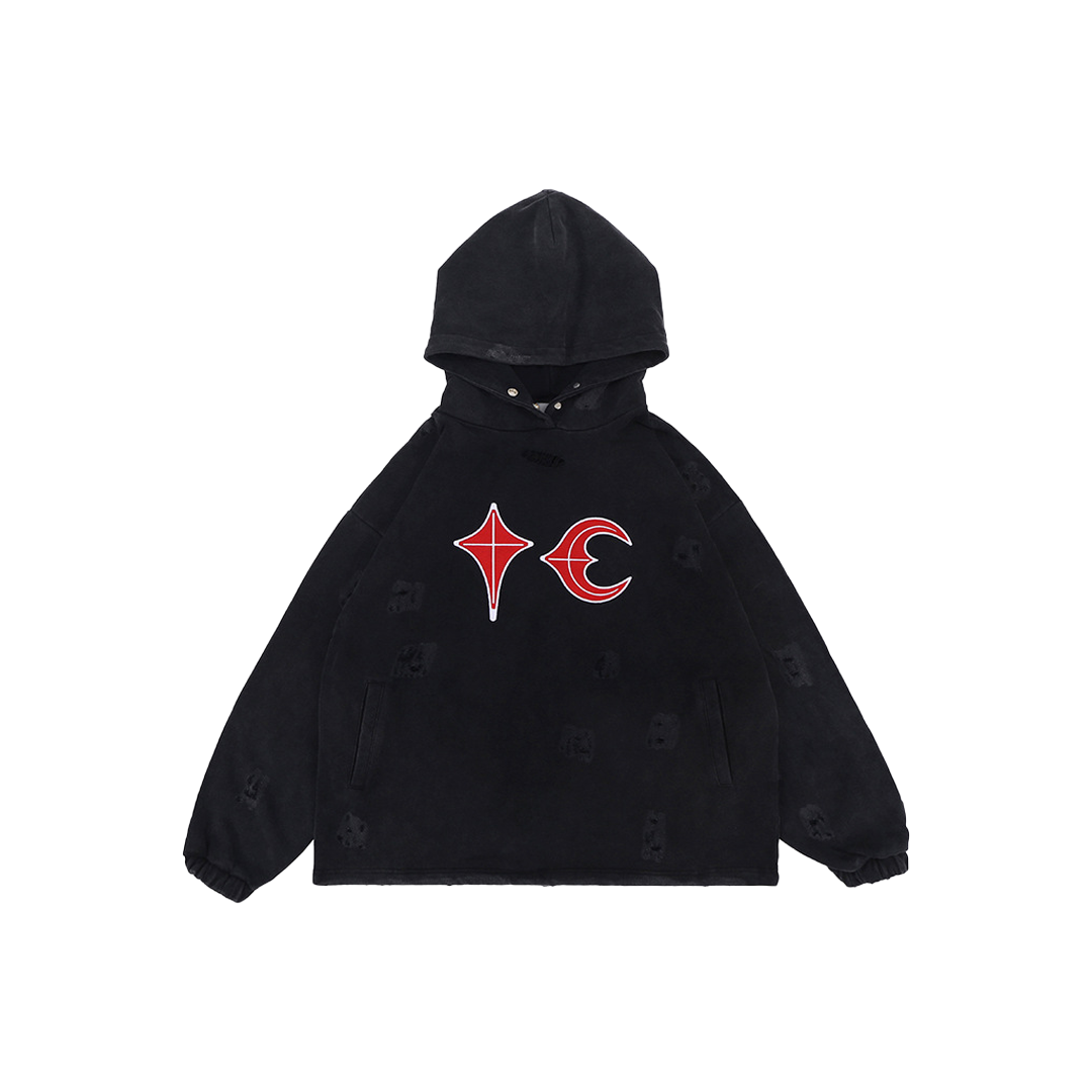 Sweat à capuche unisexe noir Thug Club