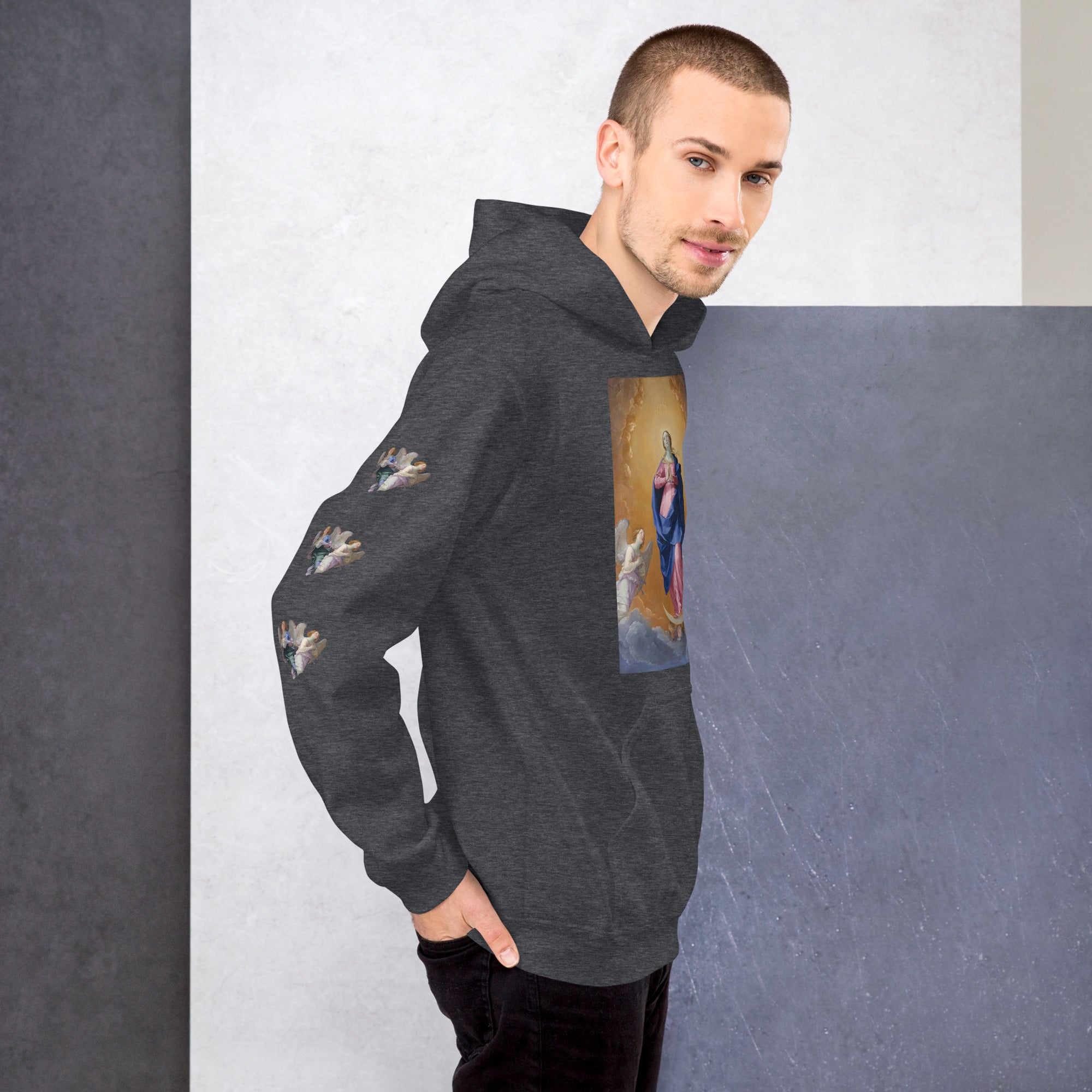 귀도 레니 - 원죄 없이 잉태된 여인 후드 티셔츠 AF0015