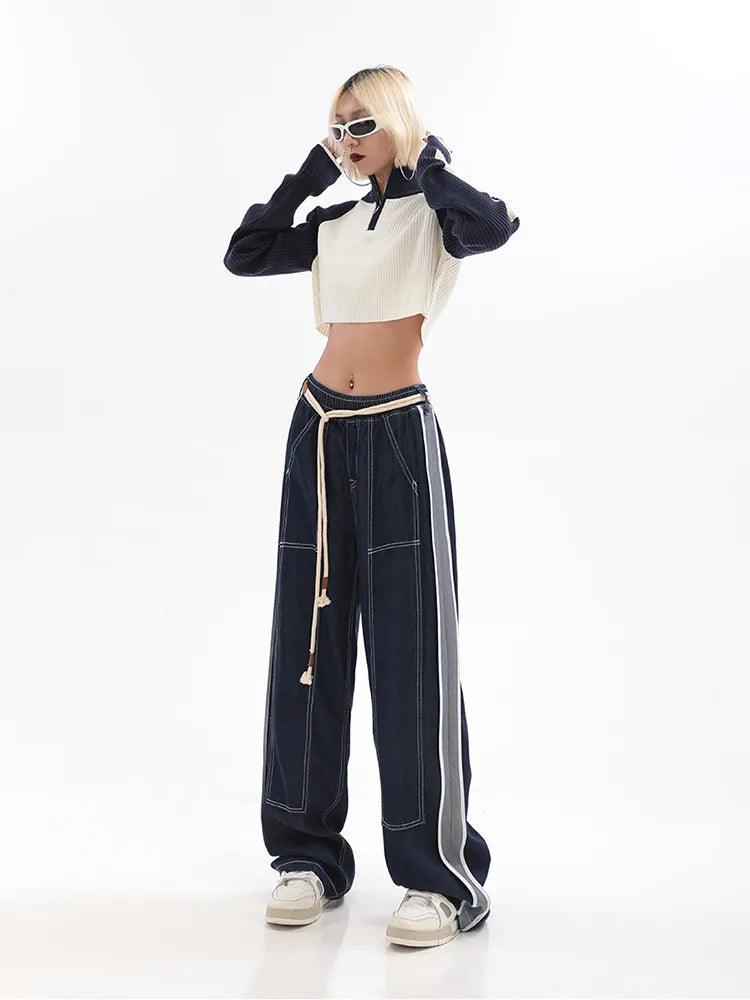 Japanese Wide Leg Baggy Denim Pant